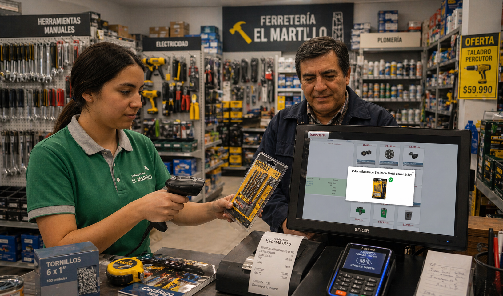 Captura del sistema OBUMA para ferreterias
